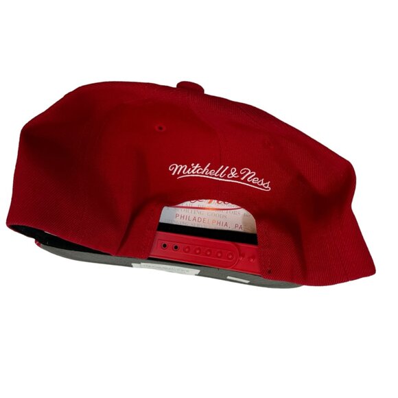 Mitchell & Ness Los Angeles Clippers Ground 2.0 Adjustable Hat Cap Snapback Red - Picture 3 of 3
